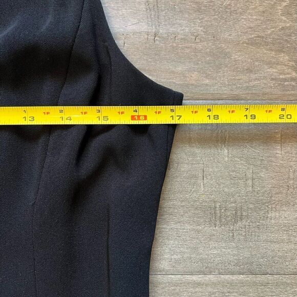 Liz Claiborne Midi Dress Black Sleeveless Lined size 8P.       HH - Picture 4 of 6